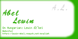 abel lewin business card